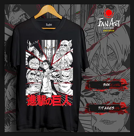 Polera Eren Yeager y los Titanes — Shingeki no Kyojin