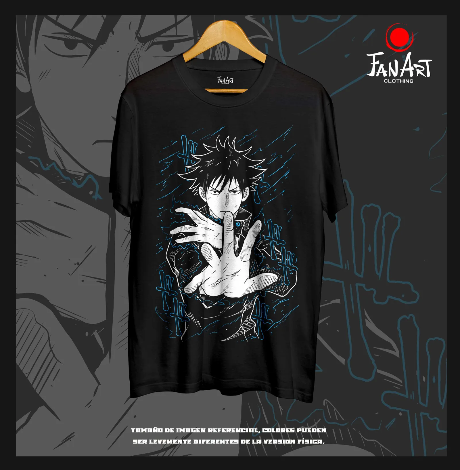 Polera Megumi Fushiguro · Técnica de las Diez — Jujutsu Kaisen