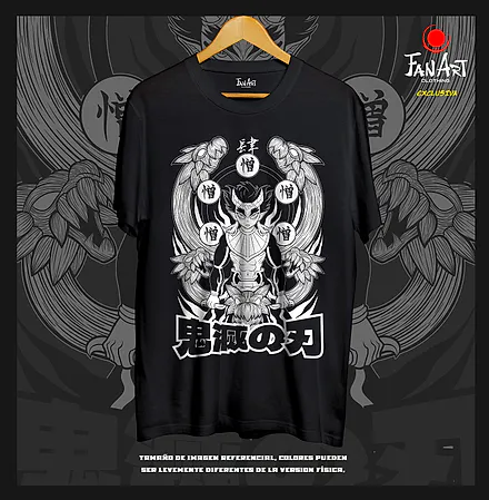 Polera Oni · Alas y kanji (2) — Kimetsu no Yaiba