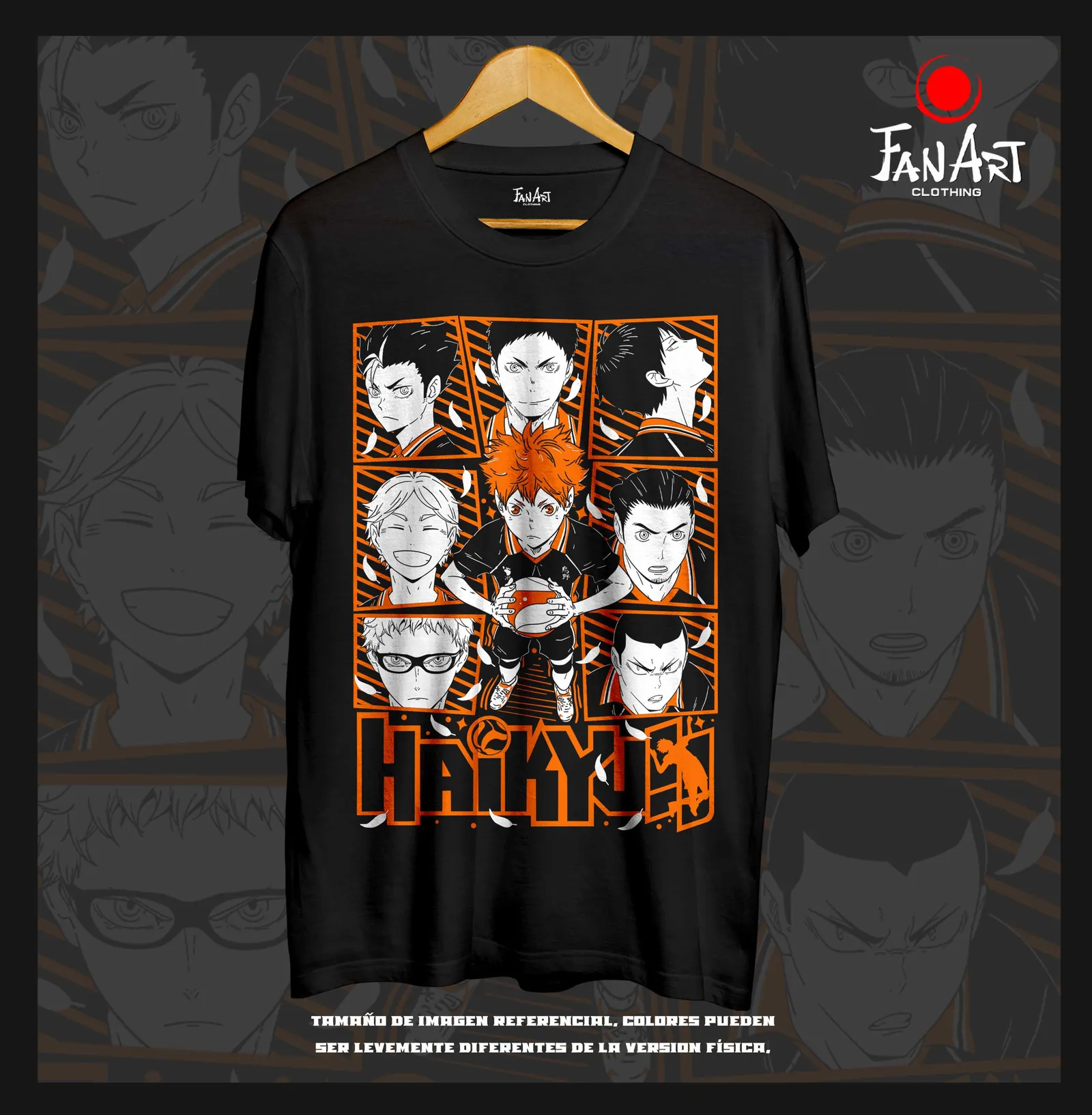 Polera Hinata Shoyo y equipo Karasuno — Haikyuu!!