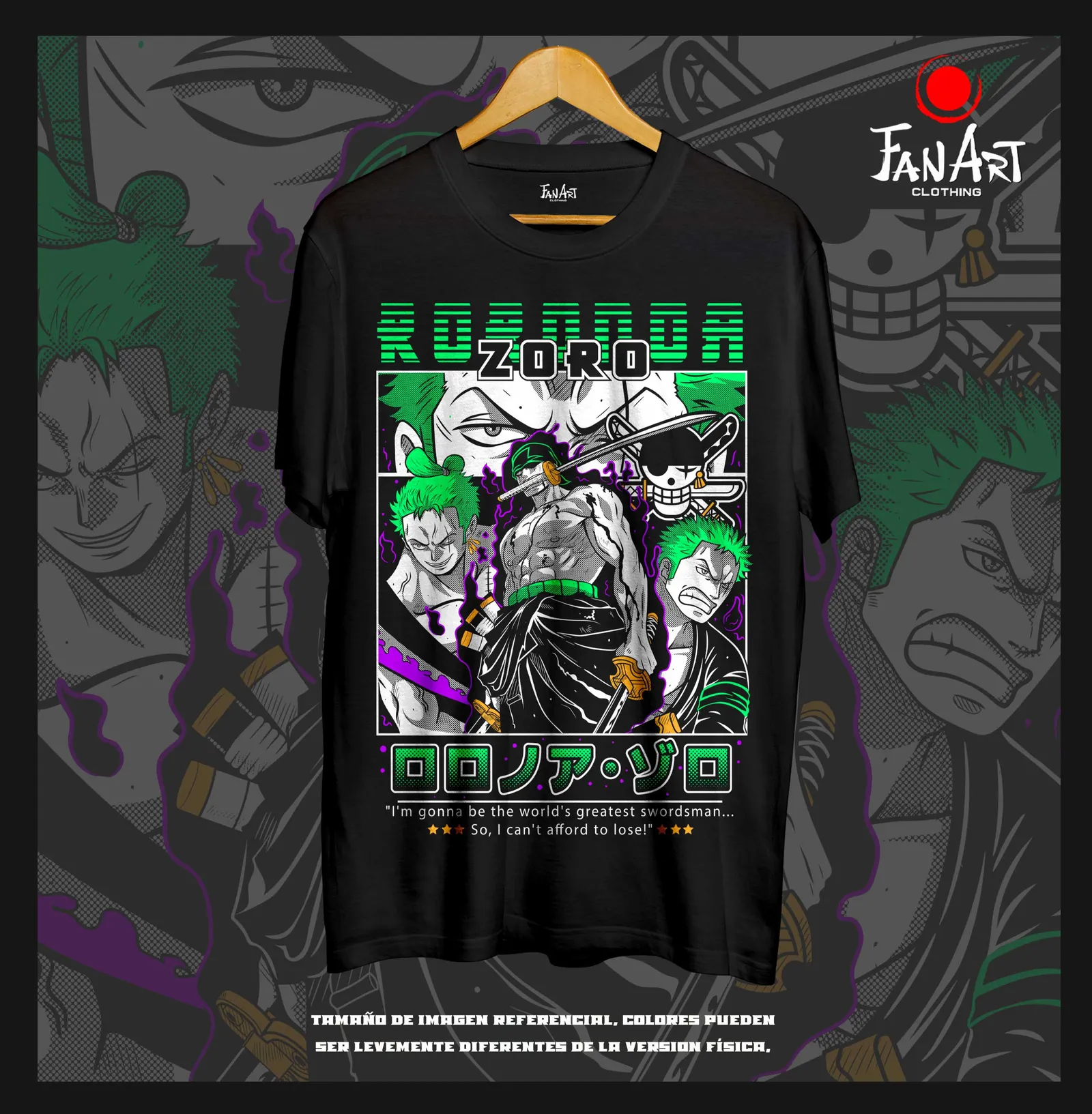 Polera Roronoa Zoro — One Piece