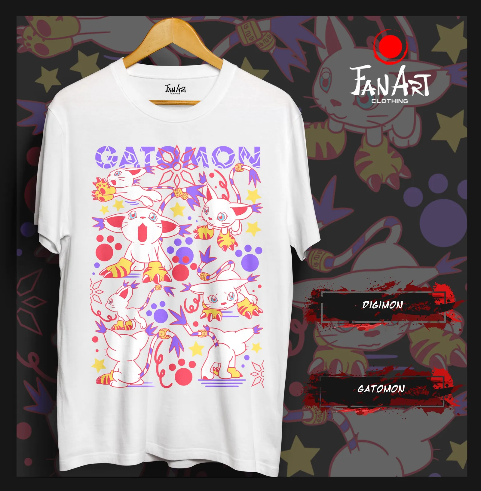 Polera Gatomon · Múltiples poses — Digimon