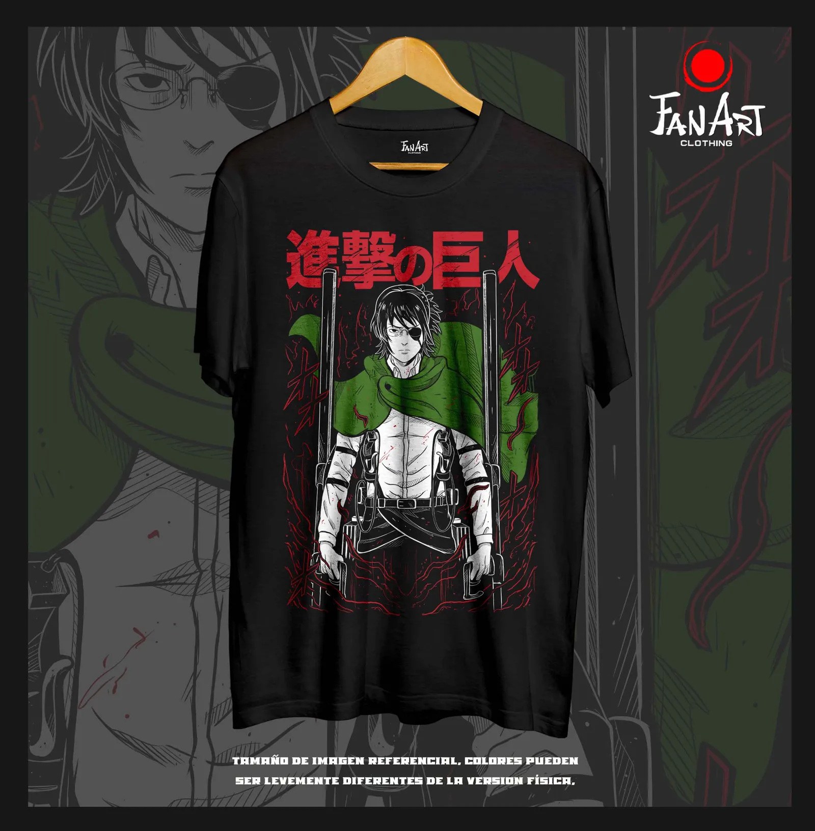 Polera Mikasa Ackerman · Equipo de maniobras tridimensional — Shingeki no Kyojin