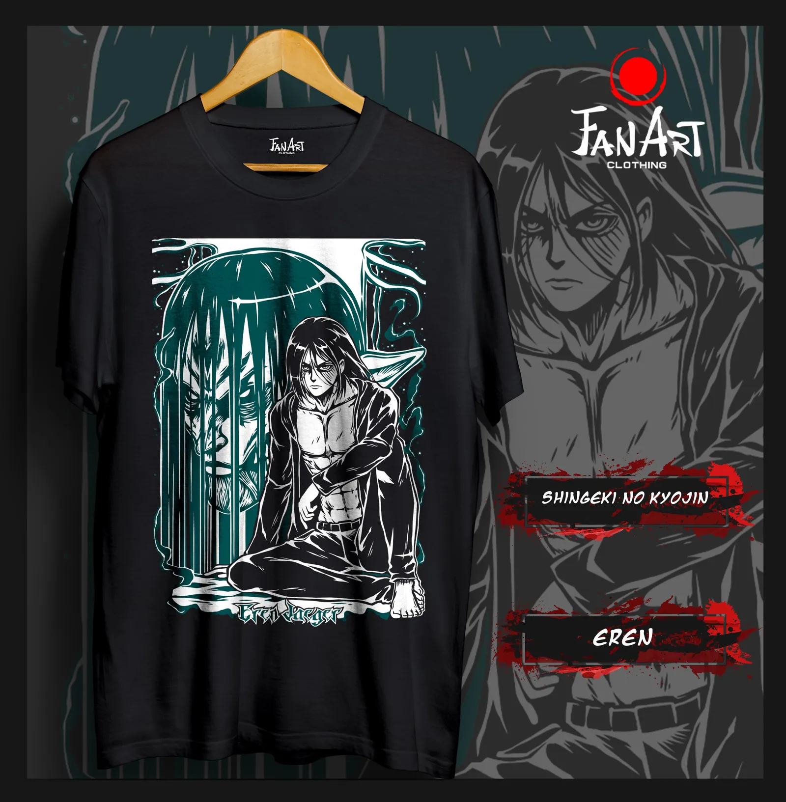 Polera Eren Yeager — Shingeki no Kyojin
