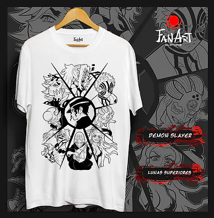 Polera Muzan Kibutsuji y las Lunas Superiores · Lunas Superiores — Kimetsu no Yaiba