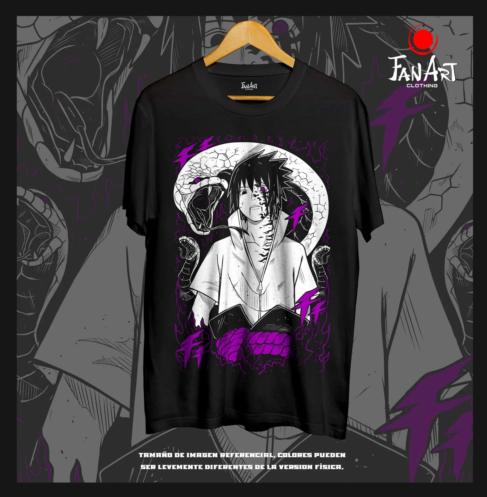 Polera Sasuke Uchiha — Naruto