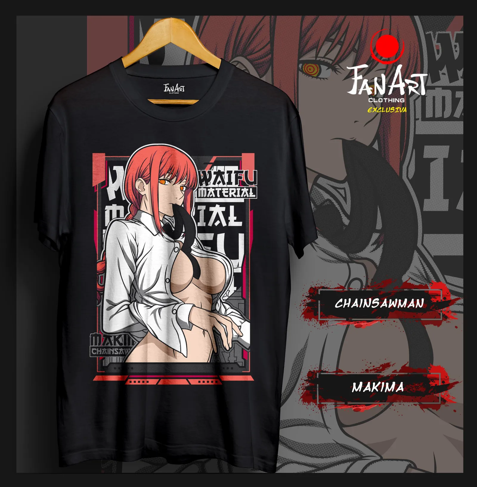 Polera Makima · Waifu Material — Chainsaw Man