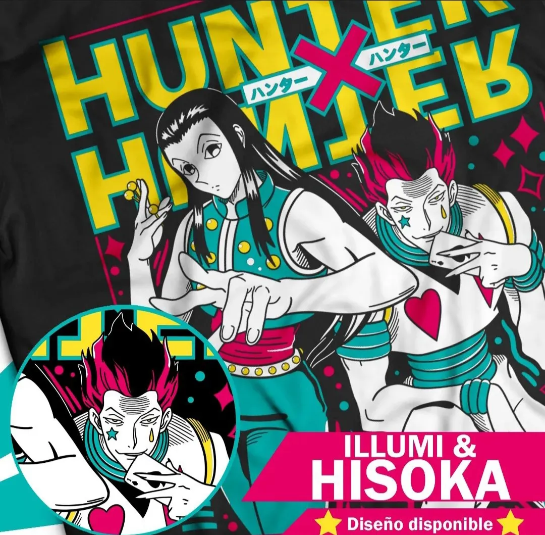 Polera Illumi Zoldyck y Hisoka Morow — Hunter x Hunter