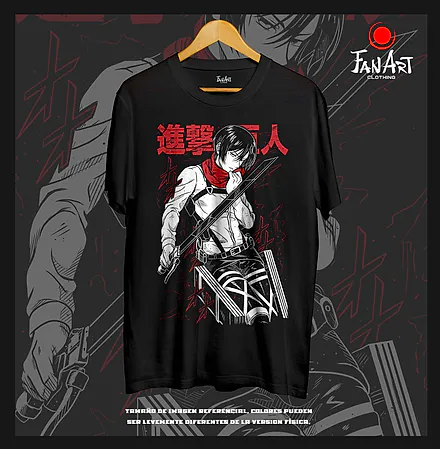 Polera Mikasa Ackerman · Bufanda roja — Shingeki no Kyojin