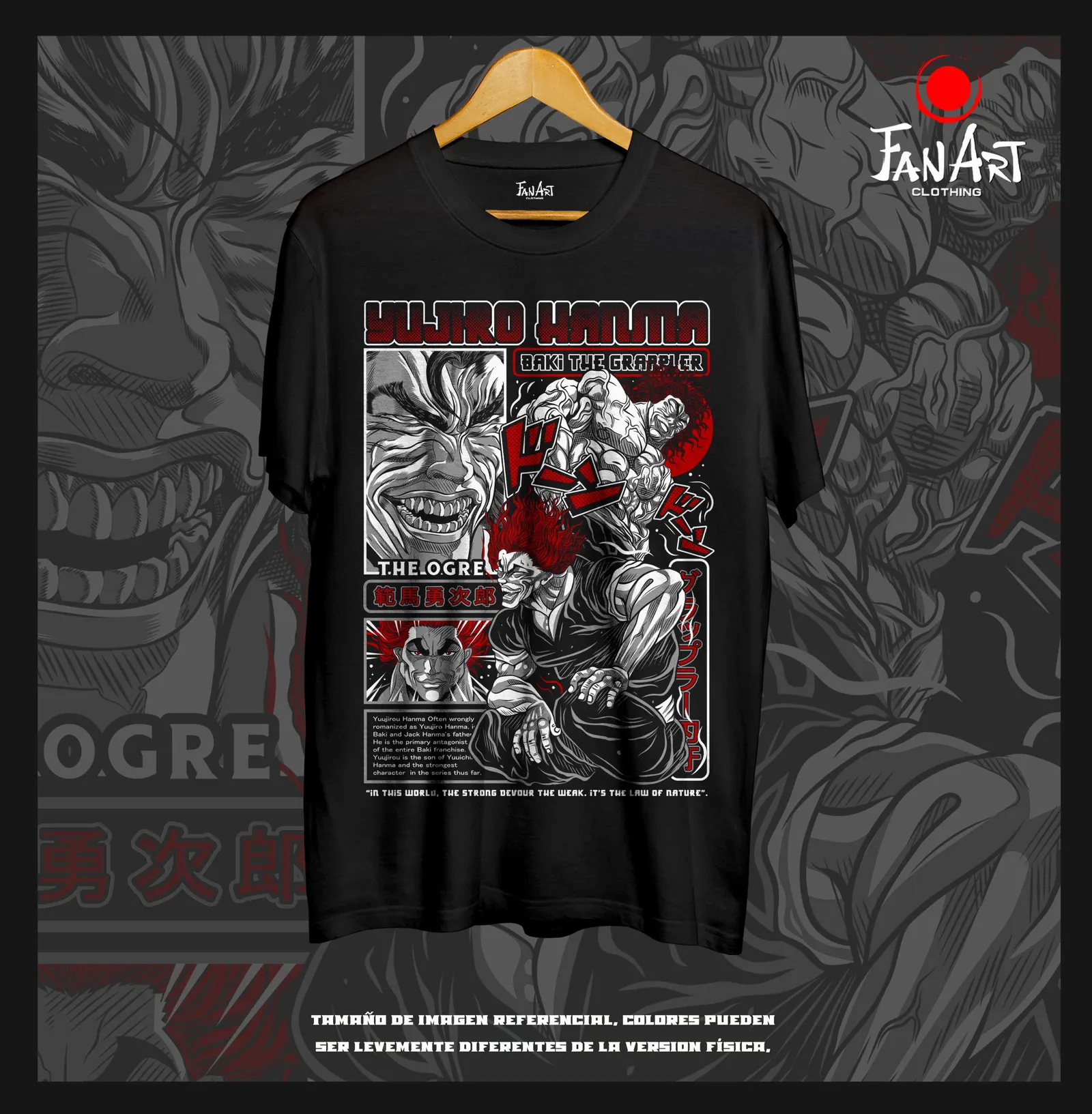 Polera Yujiro Hanma — Baki