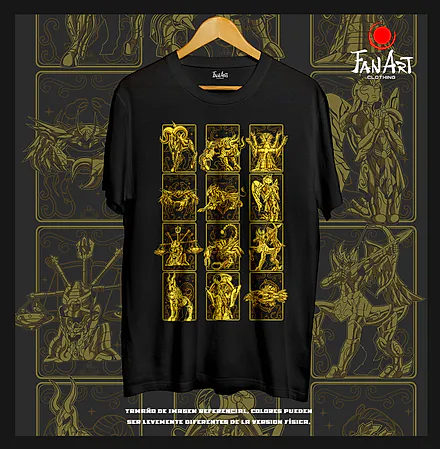 Polera Armaduras Doradas · Las doce casas (2) — Saint Seiya