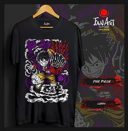 Polera Monkey D. Luffy · Puño gigante — One Piece