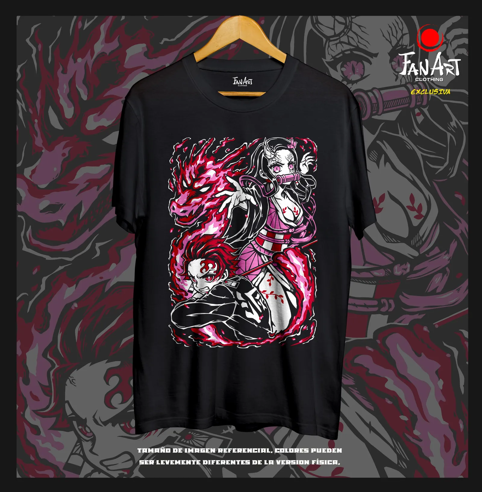 Polera Nezuko Kamado y Tanjiro Kamado — Kimetsu no Yaiba