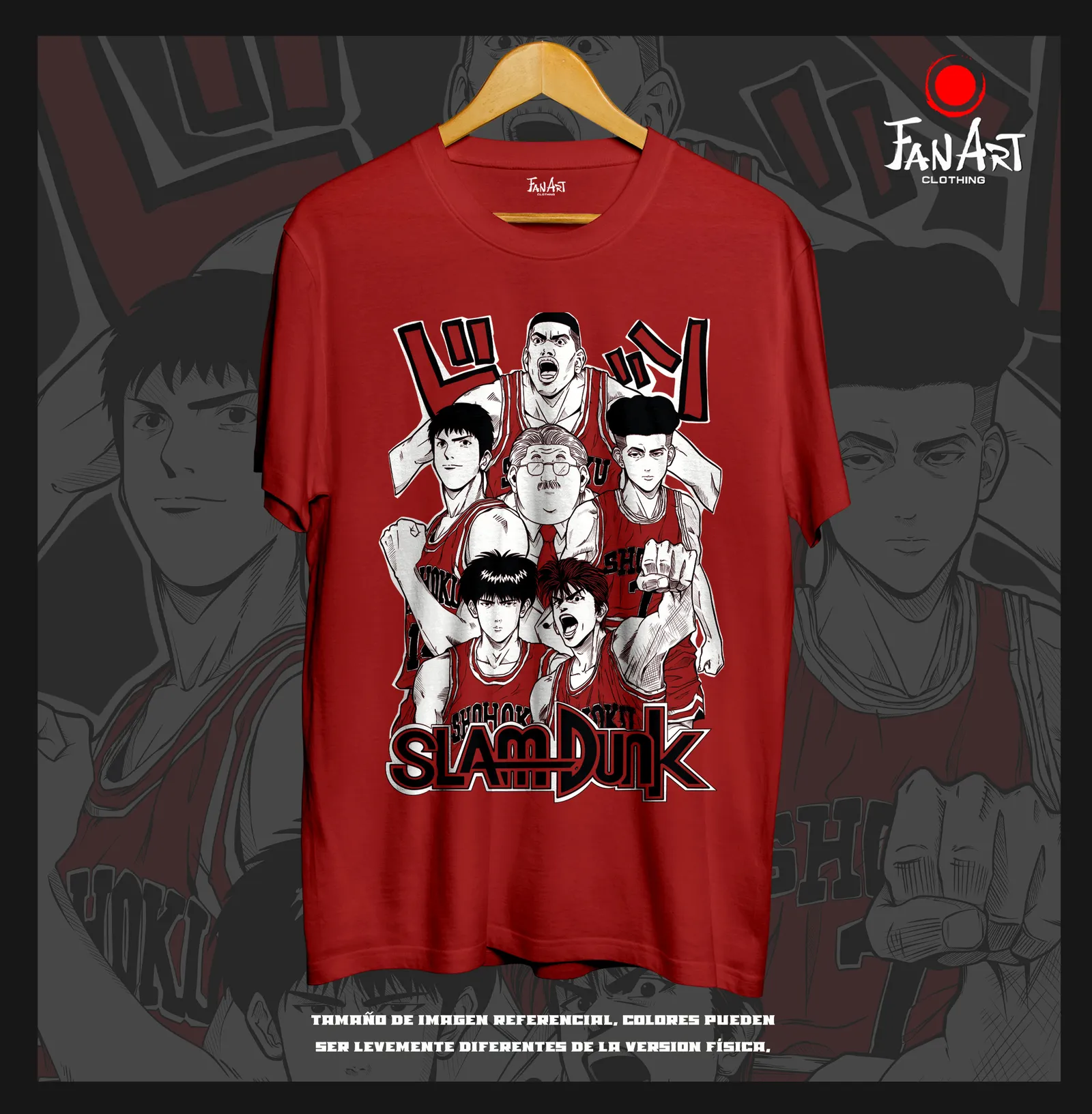 Polera Elenco · Formación completa — Slam Dunk