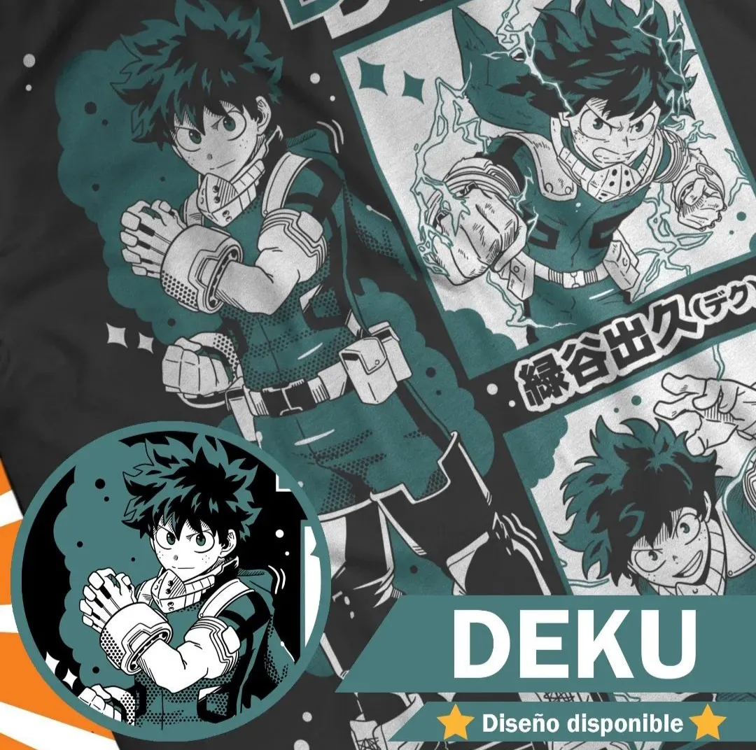 Polera Izuku Midoriya (Deku) — My Hero Academia