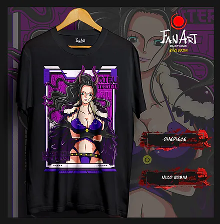 Polera Nico Robin · Waifu Material — One Piece