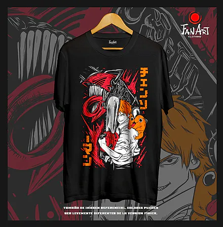 Polera Denji · Pochita — Chainsaw Man