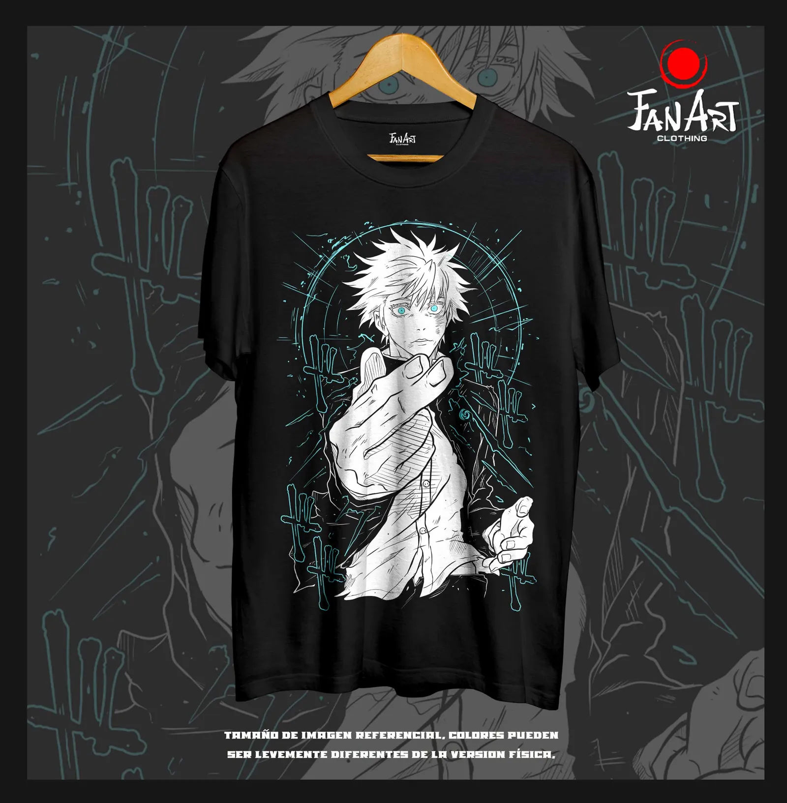 Polera Satoru Gojo · Sello de dominio — Jujutsu Kaisen