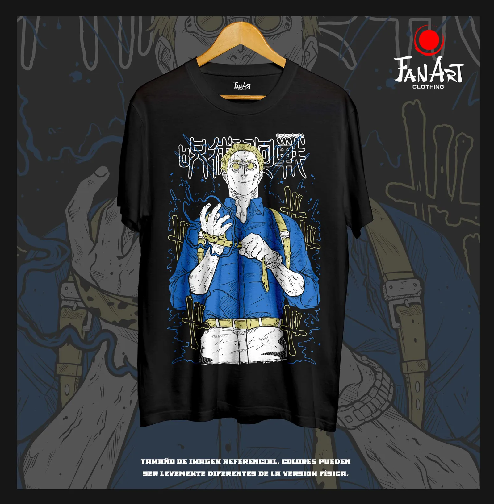 Polera Kento Nanami · Reloj de horas extra — Jujutsu Kaisen