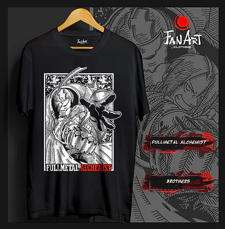 Polera Edward Elric y Alphonse Elric — Fullmetal Alchemist