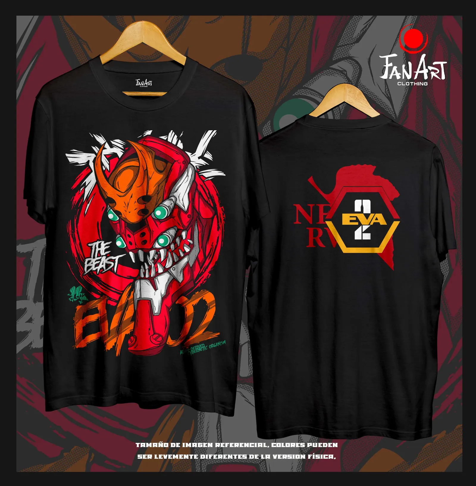 Polera Eva-02 — Evangelion