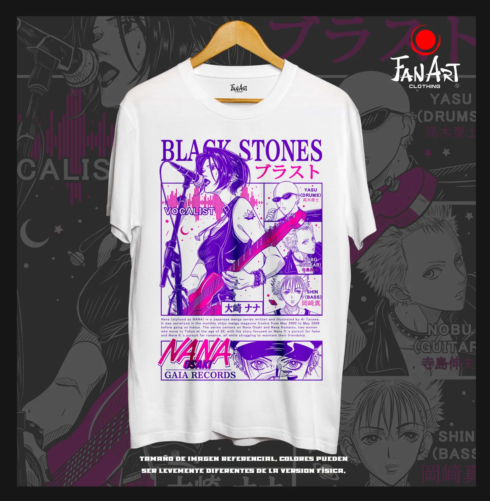 Polera Elenco · Black Stones — Nana