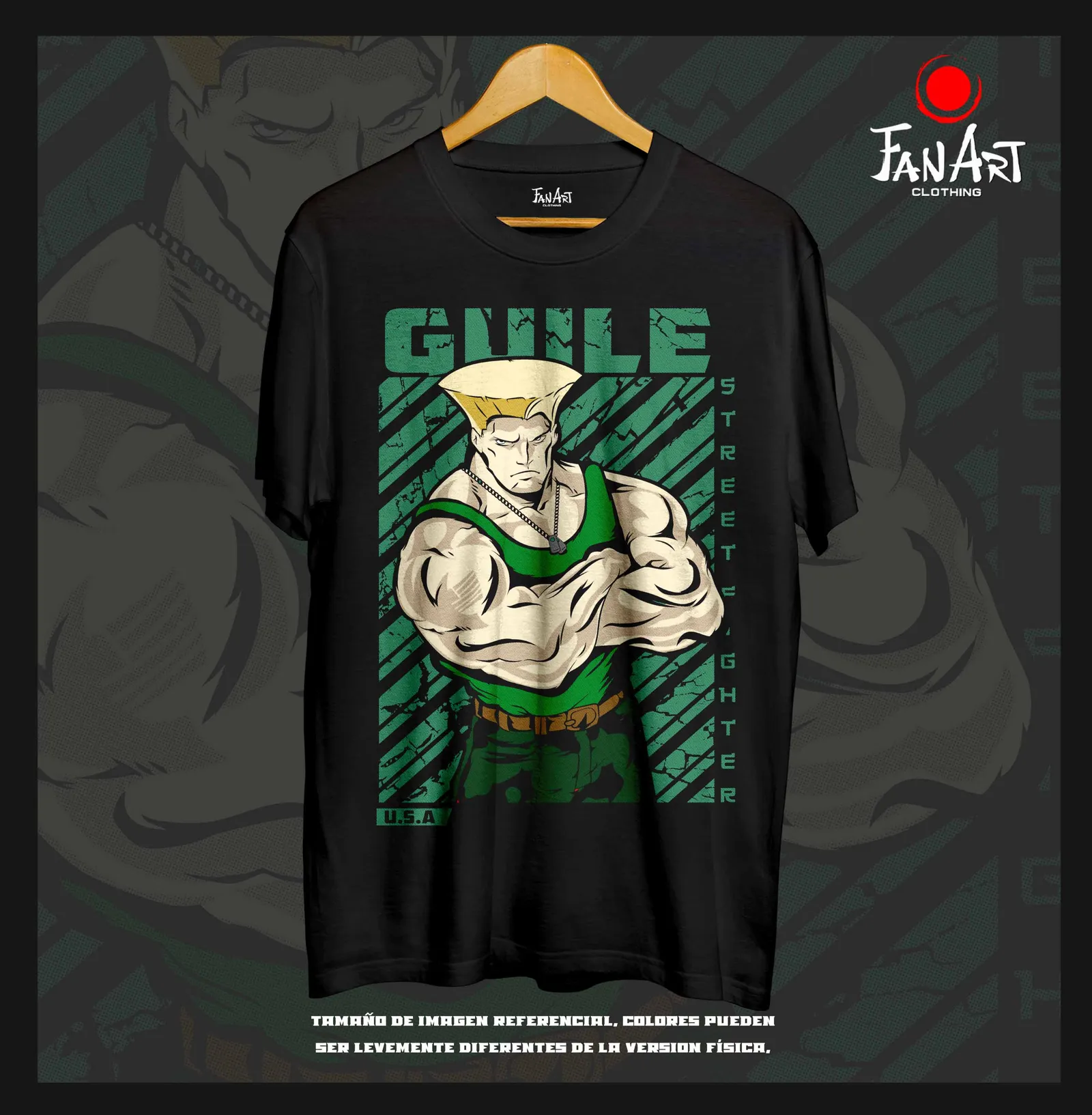 Polera Guile — Street Fighter