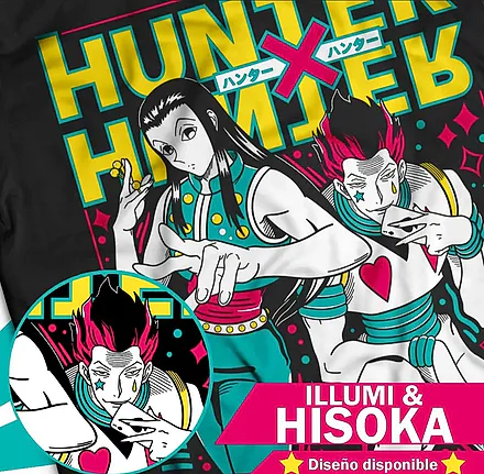 Polera Illumi Zoldyck y Hisoka Morow — Hunter x Hunter